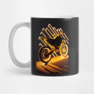 Cyber Future Dirt Bike With Neon Colors Mug